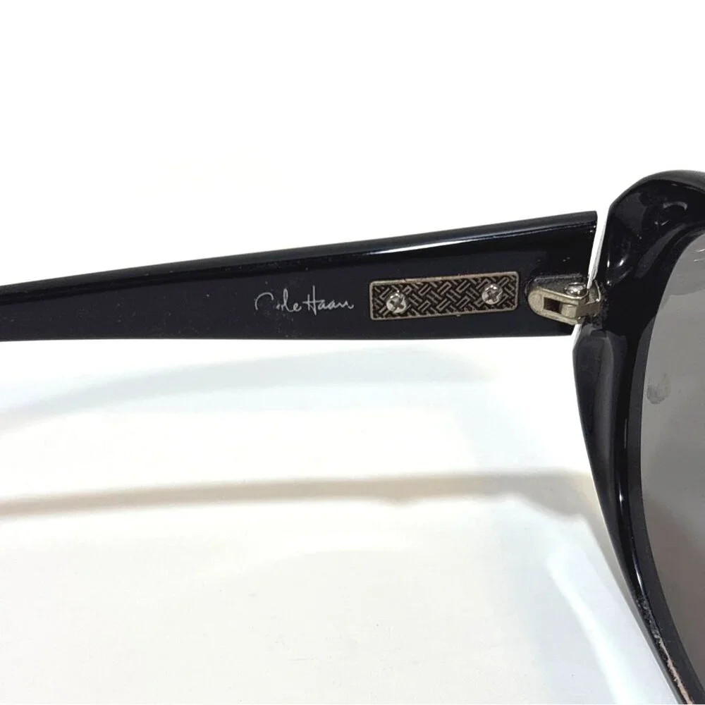 Cole Haan Womens Oversized Black Oval Sunglasses With UV Protection - Picture 3 of 3
